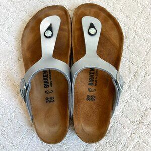 Birkenstock Sandal Gizeh Metallic Silver